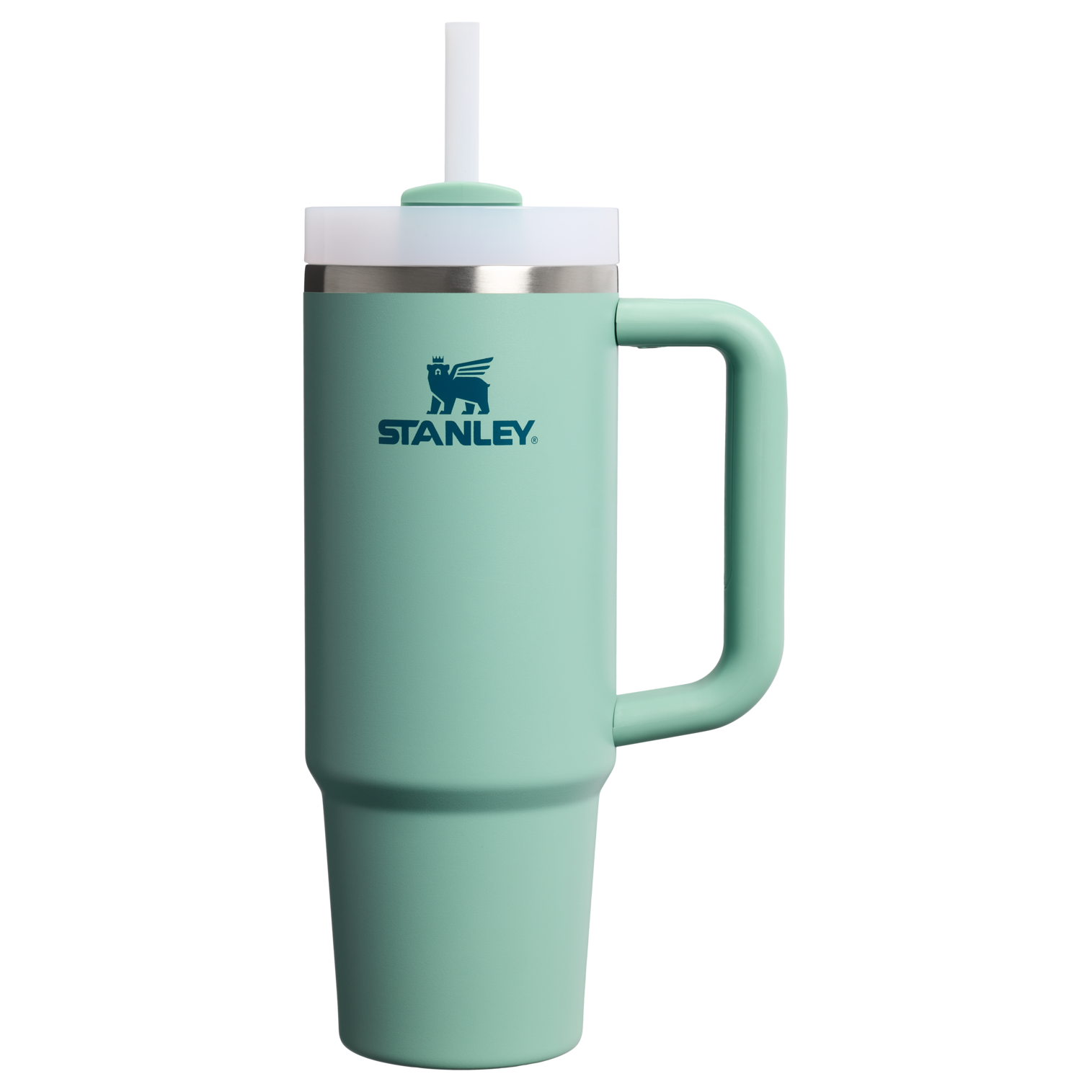 Insulated Travel The Quencher H2.0 Flowstate Tumbler | Stanley Create D331C - 40oz Large Capacity Car-Cup Friendly Quencher - Spring Green
