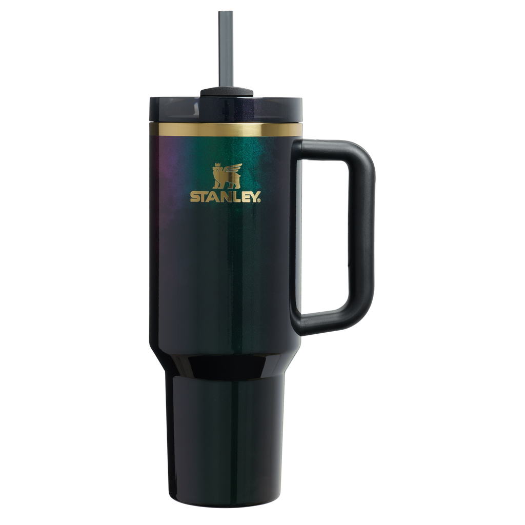 Splash-Resistant FlowState The Wicked for Good Quencher H2.0 Flowstate Tumbler D245R - 40oz Large Capacity Car-Cup Friendly Quencher - Elphaba For Good