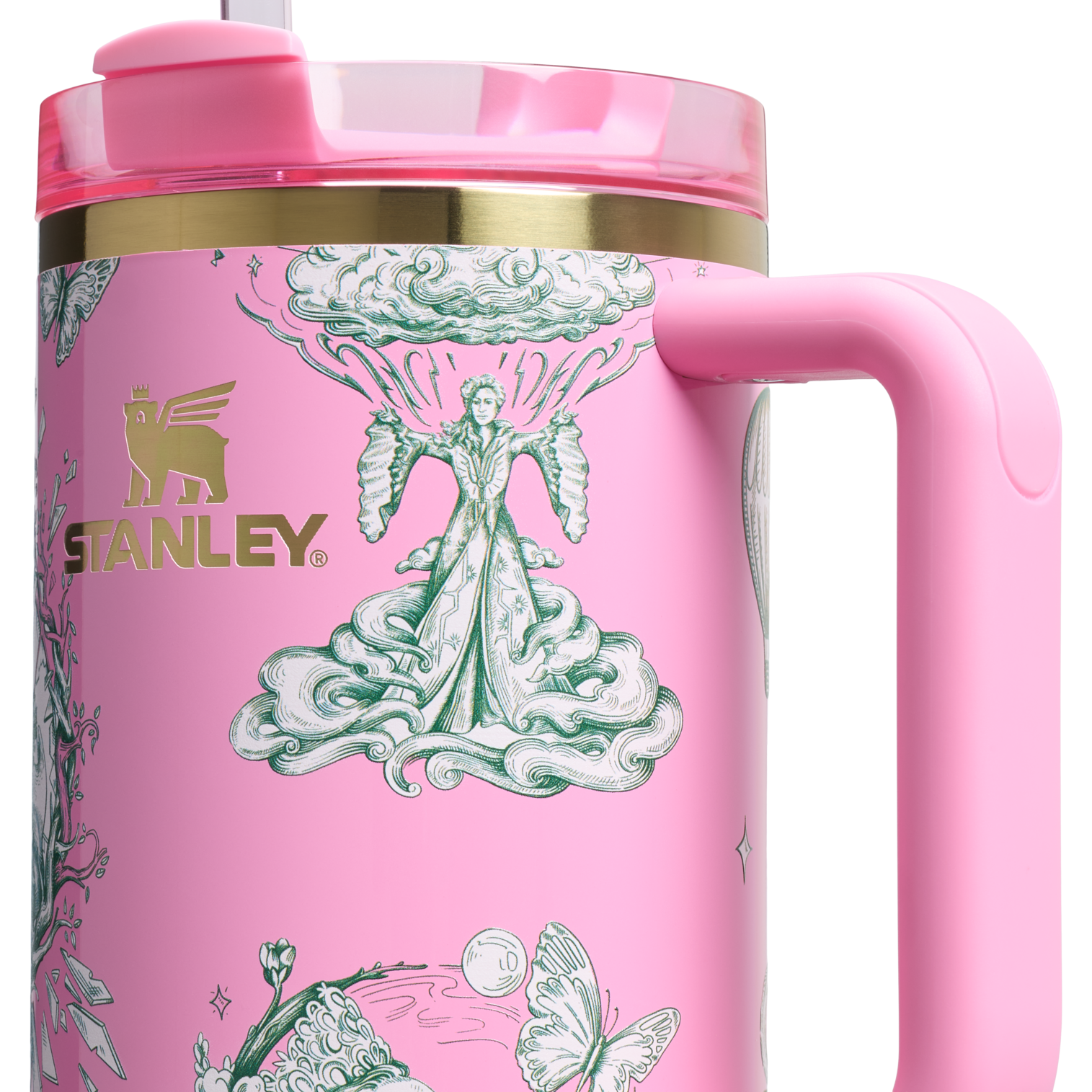 Splash-Resistant FlowState The Wicked for Good Quencher H2.0 Flowstate Tumbler D245R - 40oz Large Capacity Car-Cup Friendly Quencher Detail