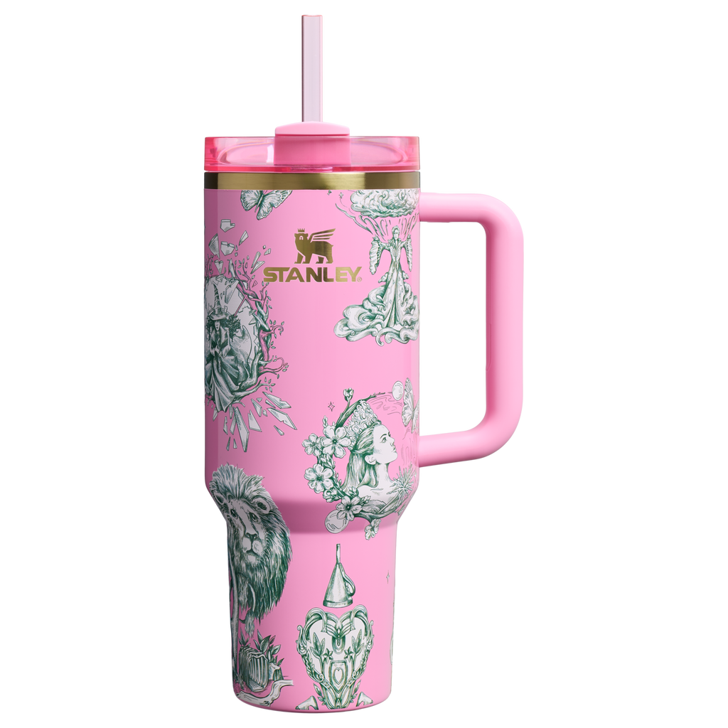 Splash-Resistant FlowState The Wicked for Good Quencher H2.0 Flowstate Tumbler D245R - 40oz Large Capacity Car-Cup Friendly Quencher - Ozian Reprise