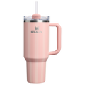 Insulated Travel The Quencher H2.0 Flowstate Tumbler D342C - Premium Stainless Steel Straw Cup for All-Day Hydration - Peach Rose Picnic Stripe