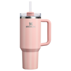 Insulated Travel The Quencher H2.0 Flowstate Tumbler D342C - Premium Stainless Steel Straw Cup for All-Day Hydration - Peach Rose Picnic Stripe