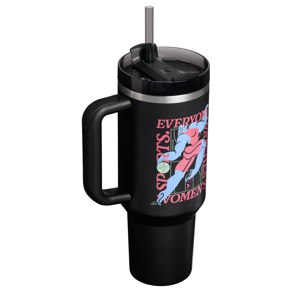 Splash-Resistant FlowState The Quencher H2.0 Flowstate Tumbler D340Y - 40oz Large Capacity Car-Cup Friendly Quencher Detail