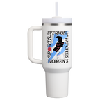 Splash-Resistant FlowState The Quencher H2.0 Flowstate Tumbler D340Y - 40oz Large Capacity Car-Cup Friendly Quencher - Tournament White