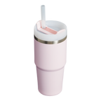 Splash-Resistant FlowState The Quencher H2.0 Flowstate Tumbler  | Stanley Create D329E - Double-Wall Vacuum Insulated Travel Tumbler with Straw Detail