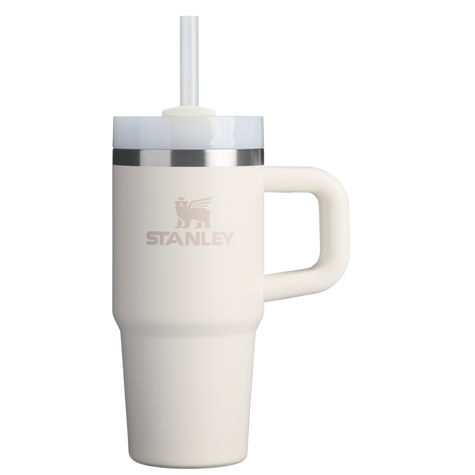 Splash-Resistant FlowState The Quencher H2.O Flowstate Tumbler | Stanley Create D291F - FlowState 3-Position Lid Insulated Travel Mug - Cream 2.0