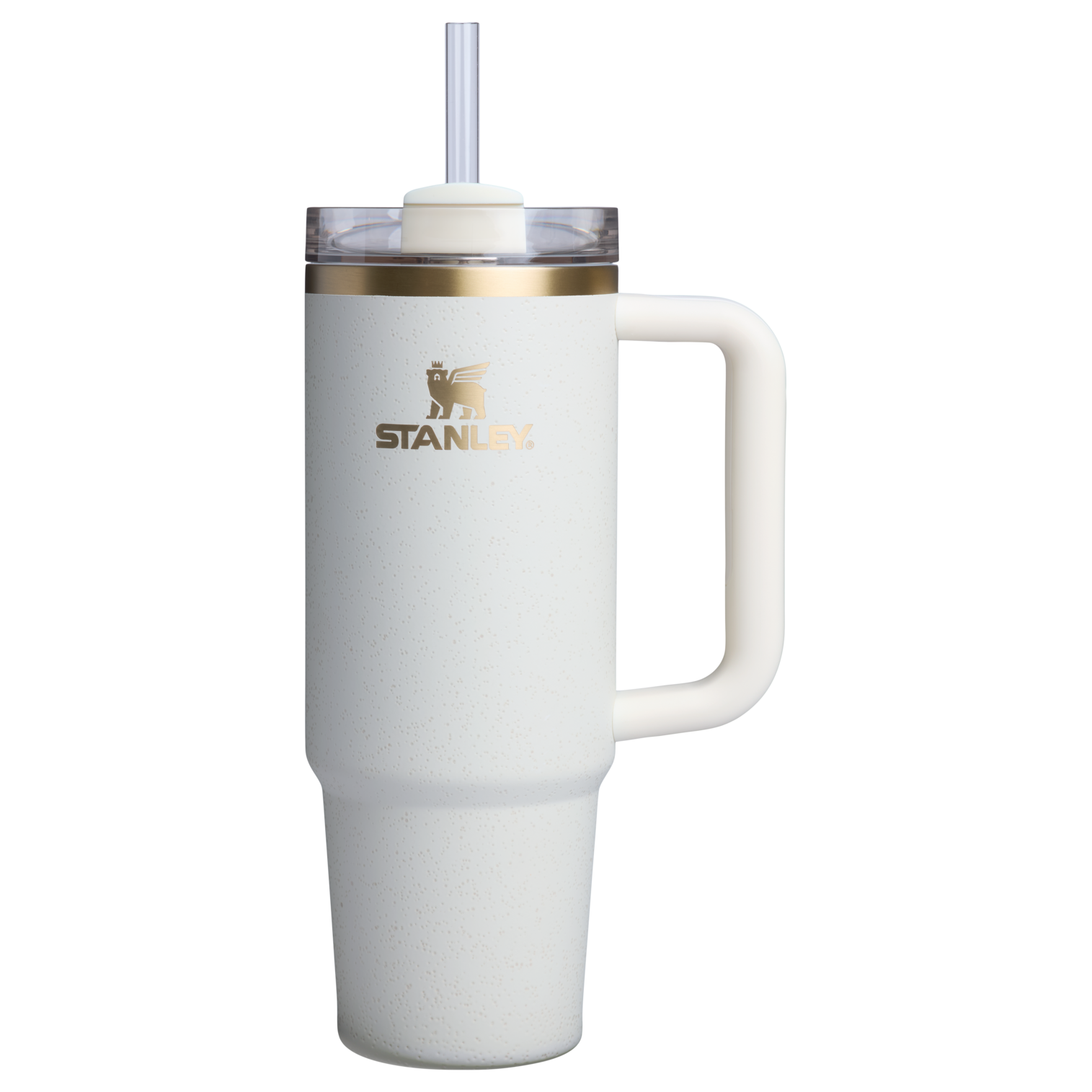 Insulated Travel The Quencher H2.0 Flowstate Tumbler D051L - Premium Stainless Steel Straw Cup for All-Day Hydration - Cream Moon