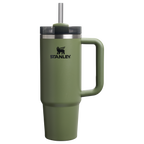 Insulated Travel The Quencher H2.0 Flowstate Tumbler | Stanley Create D331C - 40oz Large Capacity Car-Cup Friendly Quencher - Dried Pine