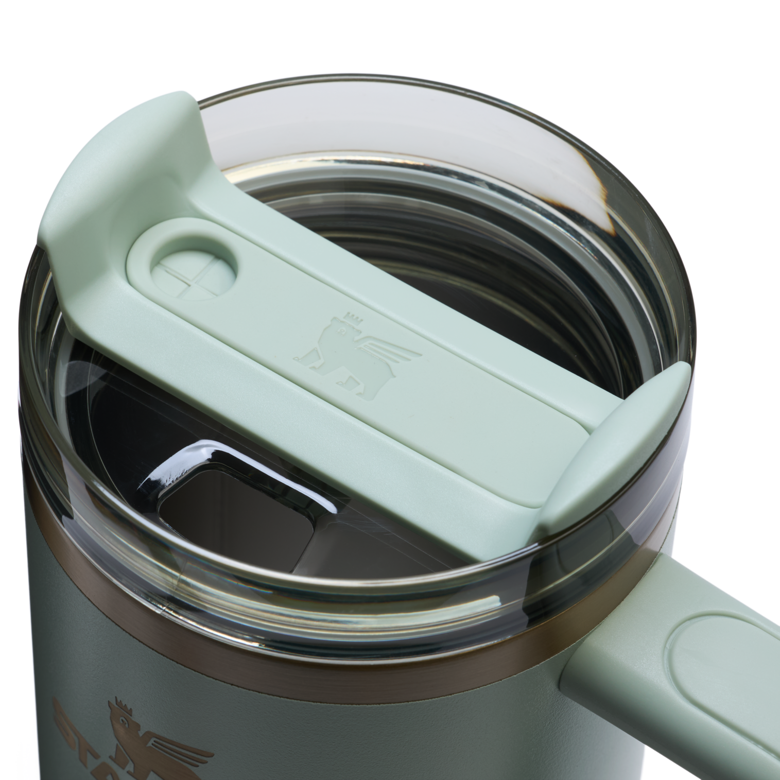 Insulated Travel The Quencher H2.0 Flowstate Tumbler | Stanley Create D331C - 40oz Large Capacity Car-Cup Friendly Quencher Detail