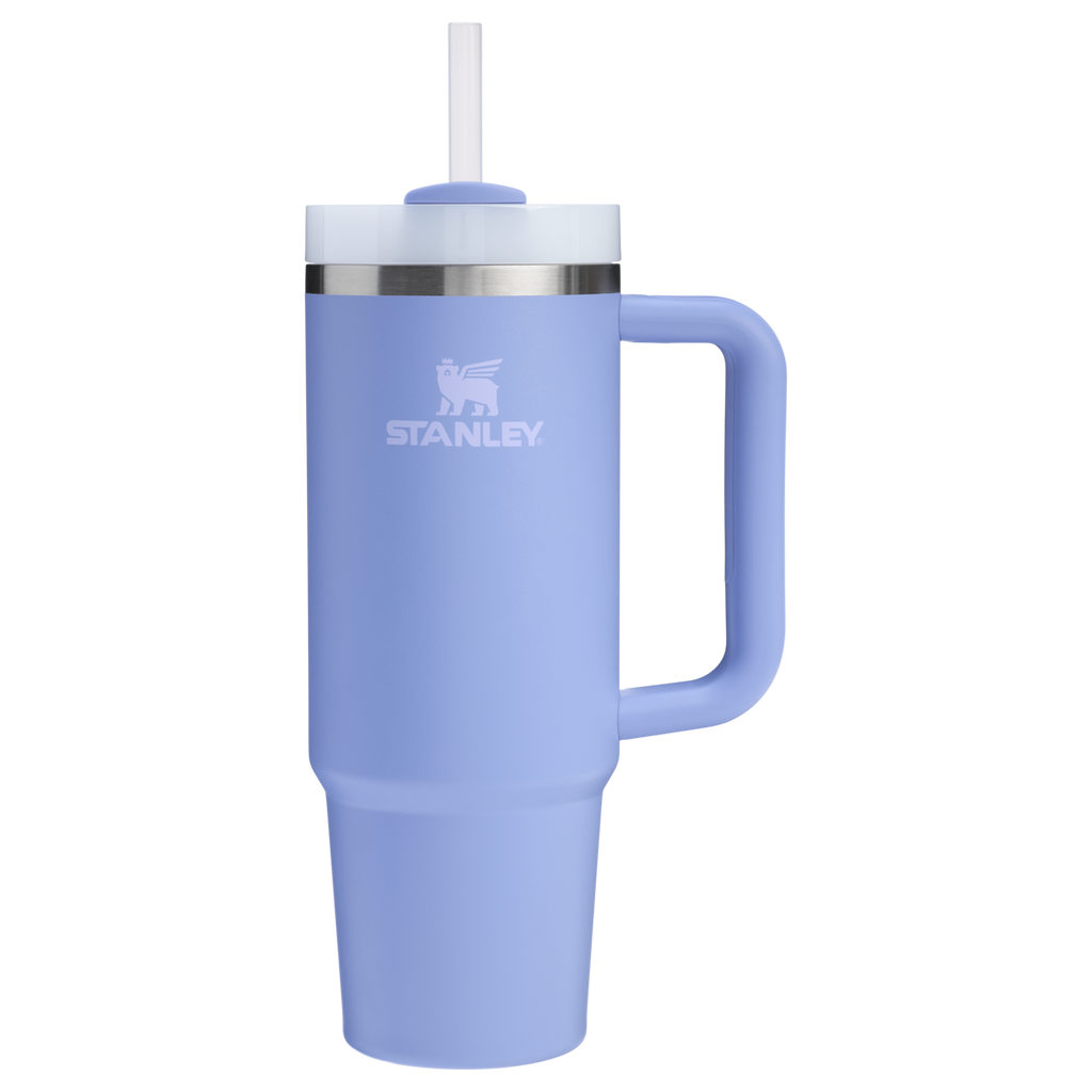 Insulated Travel The Quencher H2.0 Flowstate Tumbler | Stanley Create D331C - 40oz Large Capacity Car-Cup Friendly Quencher - Hydrangea