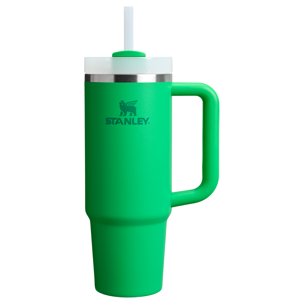 Insulated Travel The Quencher H2.0 Flowstate Tumbler | Stanley Create D331C - 40oz Large Capacity Car-Cup Friendly Quencher - Meadow