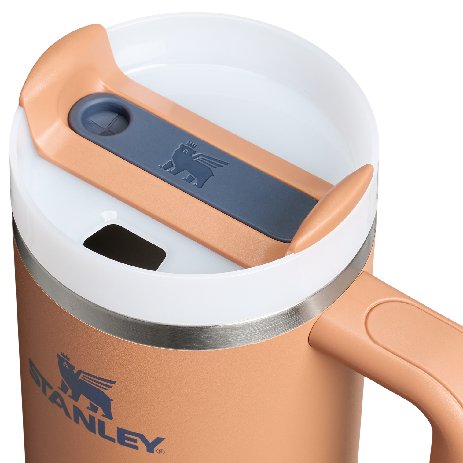 Insulated Travel The Quencher H2.0 Flowstate Tumbler | Stanley Create D331C - 40oz Large Capacity Car-Cup Friendly Quencher Detail