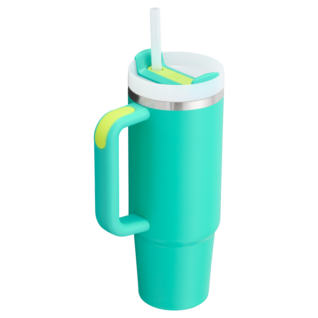 Insulated Travel The Quencher H2.0 Flowstate Tumbler | Stanley Create D331C - 40oz Large Capacity Car-Cup Friendly Quencher Detail