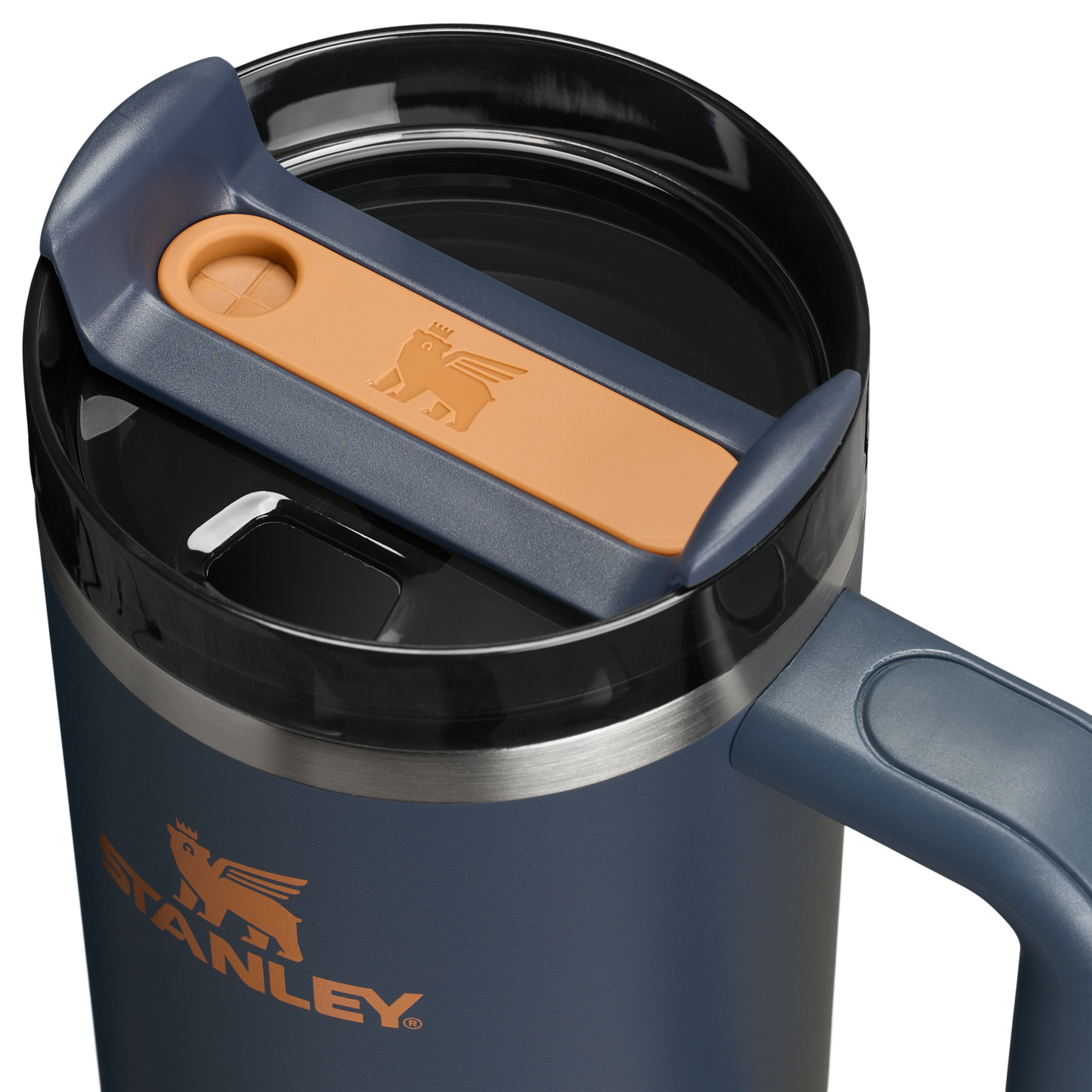 Insulated Travel The Quencher H2.0 Flowstate Tumbler | Stanley Create D331C - 40oz Large Capacity Car-Cup Friendly Quencher Detail
