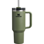 Double-Wall Vacuum The Quencher H2.0 Flowstate Tumbler  | Stanley Create D332L - Premium Stainless Steel Straw Cup for All-Day Hydration - Dried Pine