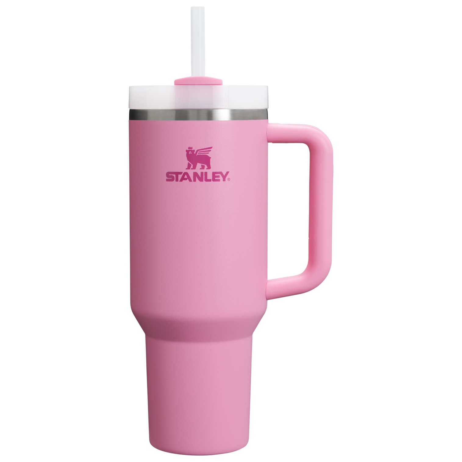 Double-Wall Vacuum The Quencher H2.0 Flowstate Tumbler  | Stanley Create D332L - Premium Stainless Steel Straw Cup for All-Day Hydration - Peony