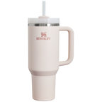 Double-Wall Vacuum The Quencher H2.0 Flowstate Tumbler  | Stanley Create D332L - Premium Stainless Steel Straw Cup for All-Day Hydration - Rose Quartz 2.0