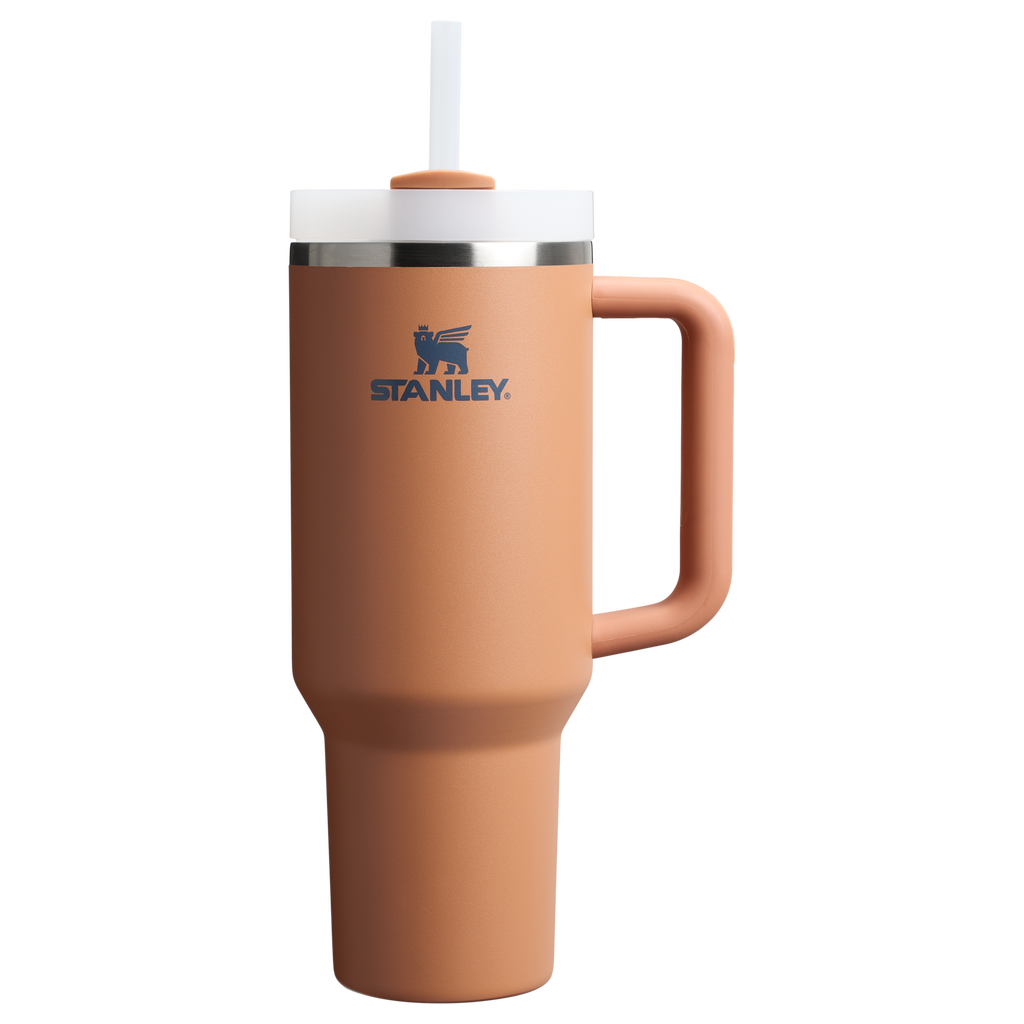 Car-Cup Friendly The Quencher H2.0 Flowstate Tumbler D050X - Double-Wall Vacuum Insulated Travel Tumbler with Straw - Toast