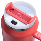 Car-Cup Friendly The Quencher H2.0 Flowstate Tumbler D365U - FlowState 3-Position Lid Insulated Travel Mug Detail