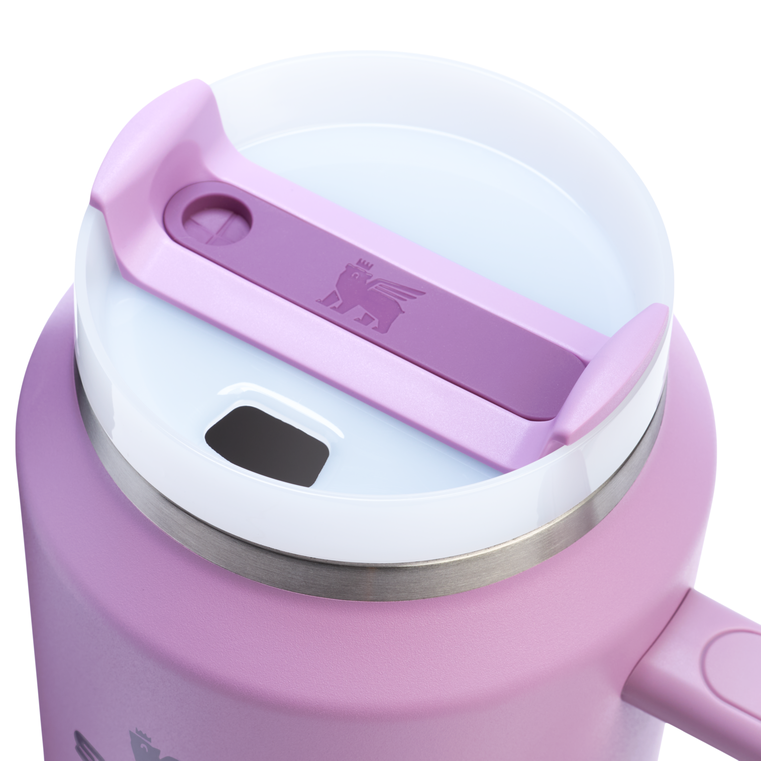 Car-Cup Friendly The Quencher H2.0 Flowstate Tumbler D365U - FlowState 3-Position Lid Insulated Travel Mug Detail