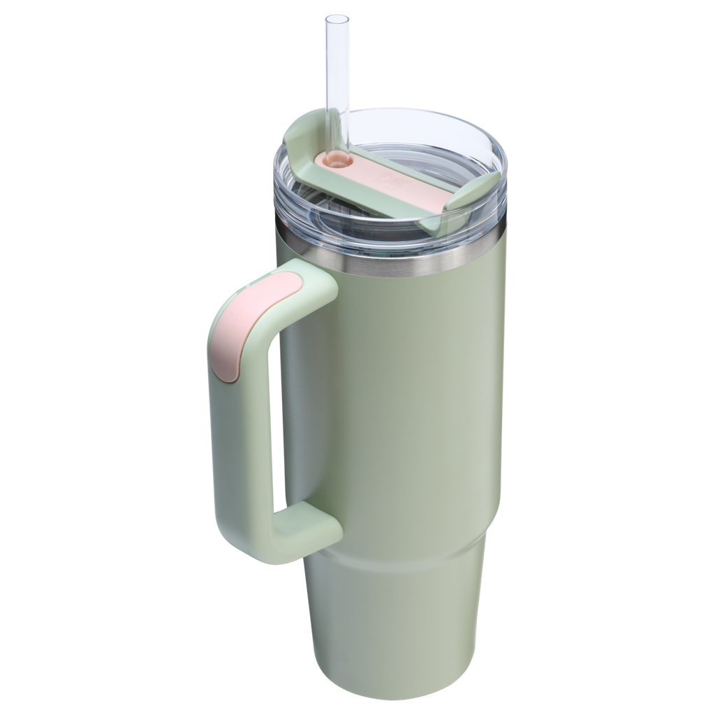 Insulated Travel The Quencher H2.0 Flowstate Tumbler | Stanley Create D331C - 40oz Large Capacity Car-Cup Friendly Quencher Detail