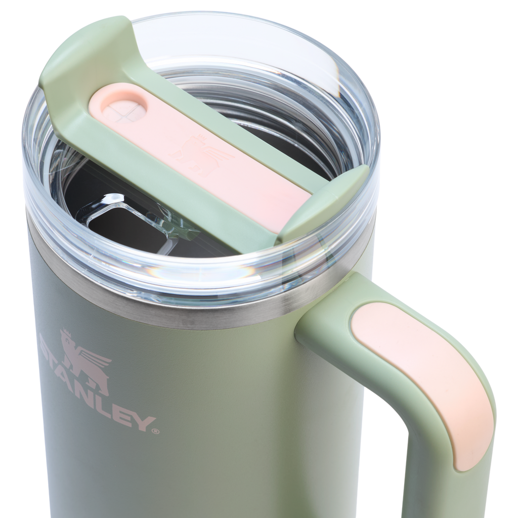 Insulated Travel The Quencher H2.0 Flowstate Tumbler | Stanley Create D331C - 40oz Large Capacity Car-Cup Friendly Quencher Detail