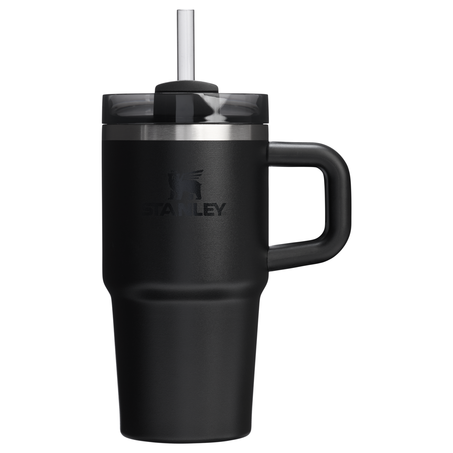 Double-Wall Vacuum The Quencher H2.O Flowstate Tumbler | Stanley Create D274S - Premium Stainless Steel Straw Cup for All-Day Hydration - Black 2.0