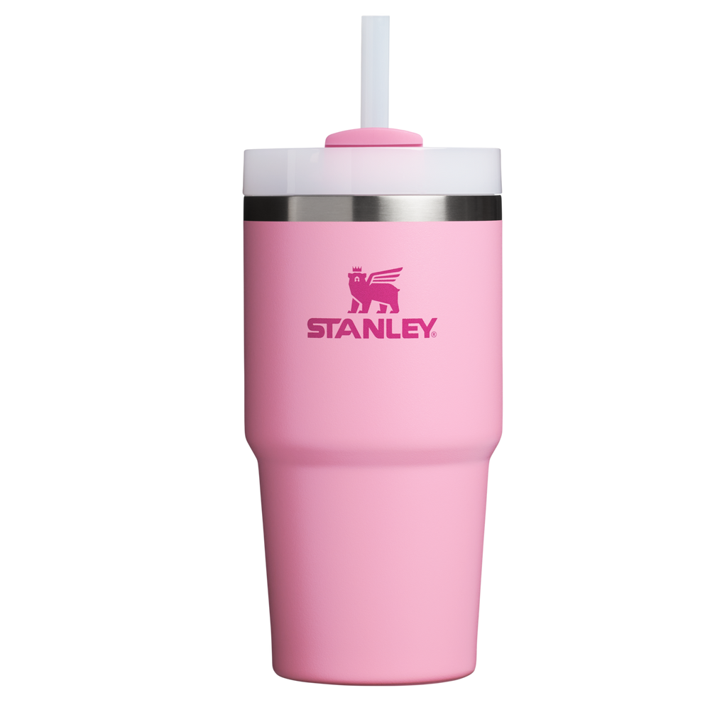 Splash-Resistant FlowState The Quencher H2.0 Flowstate Tumbler | Stanley Create D330L - Premium Stainless Steel Straw Cup for All-Day Hydration - Rose Quartz 2.0