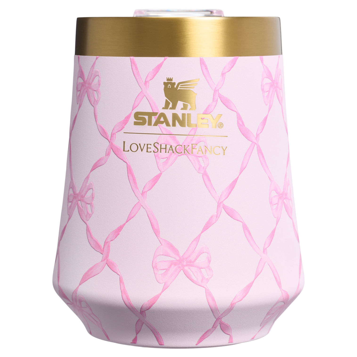 Shatterproof Luxury Stanley 1913 x LoveShackFancy Holiday Reserve Wine Tumbler D204X - Shatterproof Flavor-Preserving Cocktail Tumbler with Lid Detail