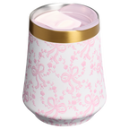 Vacuum Insulated Wine Stanley 1913 x LoveShackFancy Holiday Reserve Wine Tumbler D367F - Premium Insulated Egg-Shaped Wine Glass for Outdoors Detail