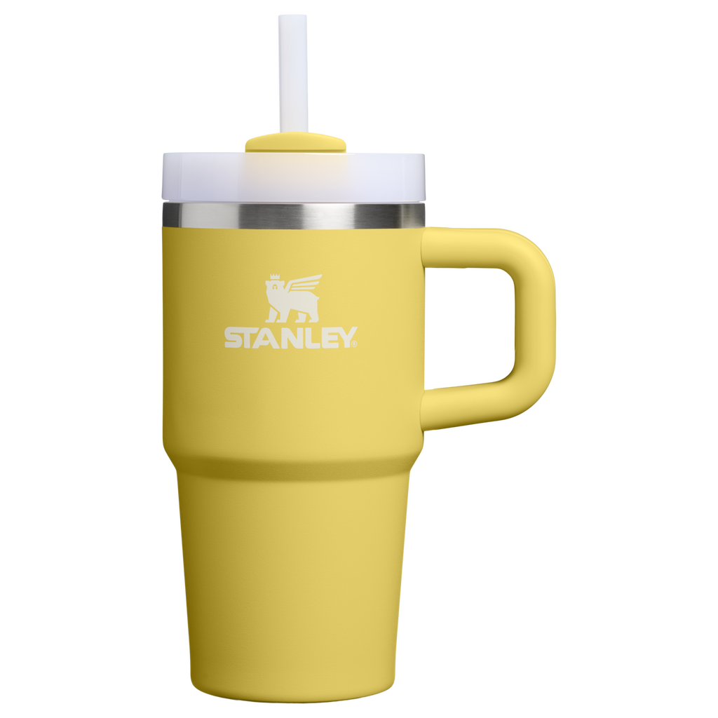 Double-Wall Vacuum The Quencher H2.O Flowstate Tumbler | Stanley Create D274S - Premium Stainless Steel Straw Cup for All-Day Hydration - Daffodil