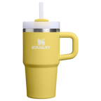 Double-Wall Vacuum The Quencher H2.O Flowstate Tumbler | Stanley Create D274S - Premium Stainless Steel Straw Cup for All-Day Hydration - Daffodil