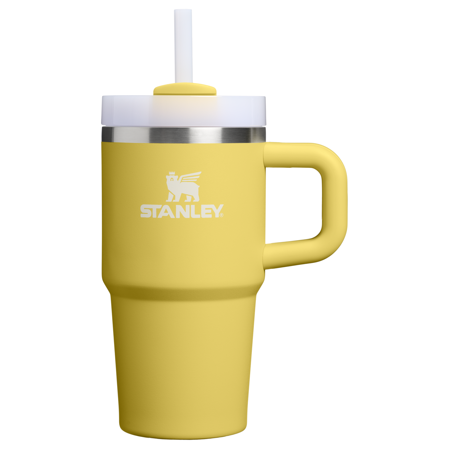 Double-Wall Vacuum The Quencher H2.O Flowstate Tumbler | Stanley Create D274S - Premium Stainless Steel Straw Cup for All-Day Hydration - Daffodil