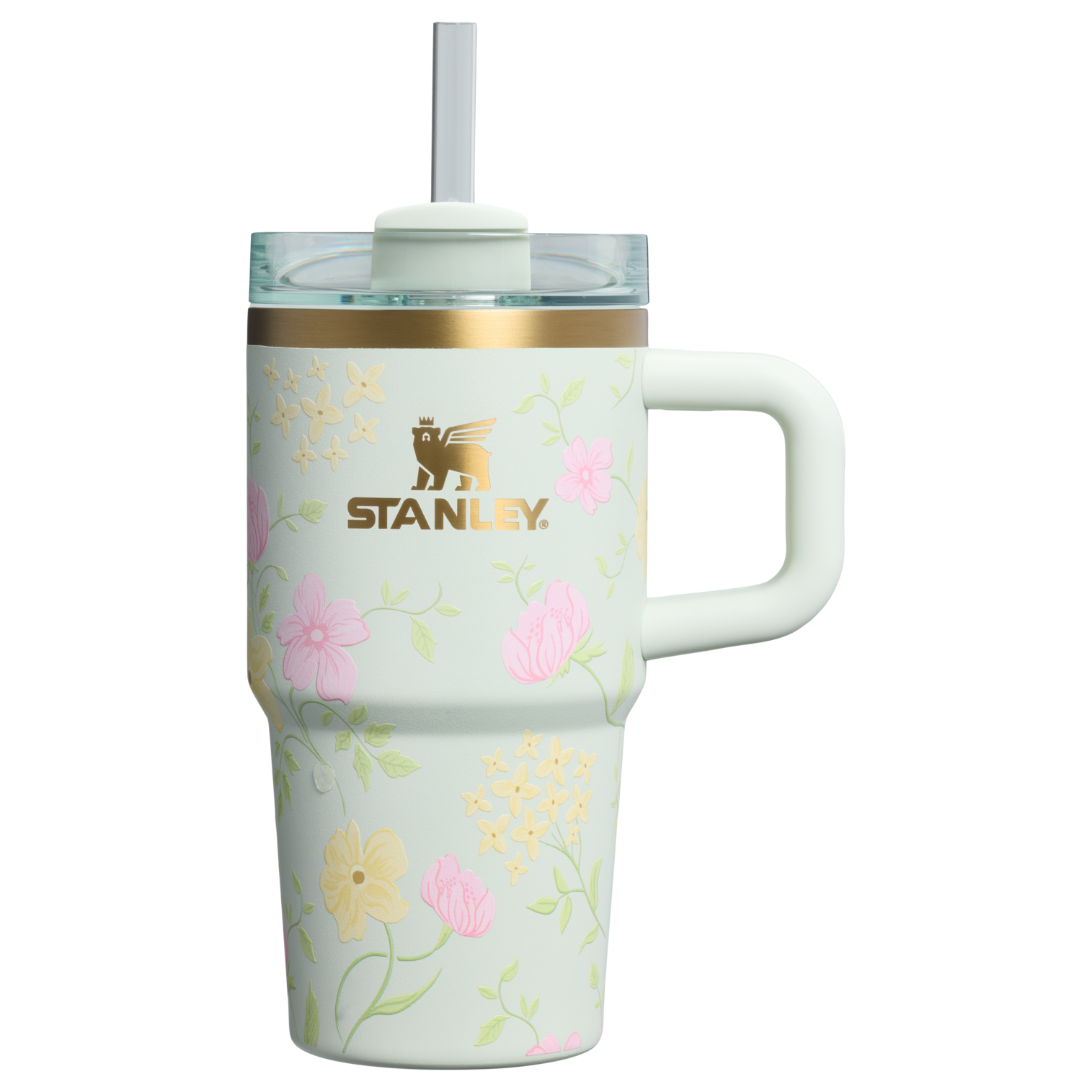 Car-Cup Friendly The Easter Quencher H2.0  Flowstate Tumbler D259S - Double-Wall Vacuum Insulated Travel Tumbler with Straw - Spring Blossoms