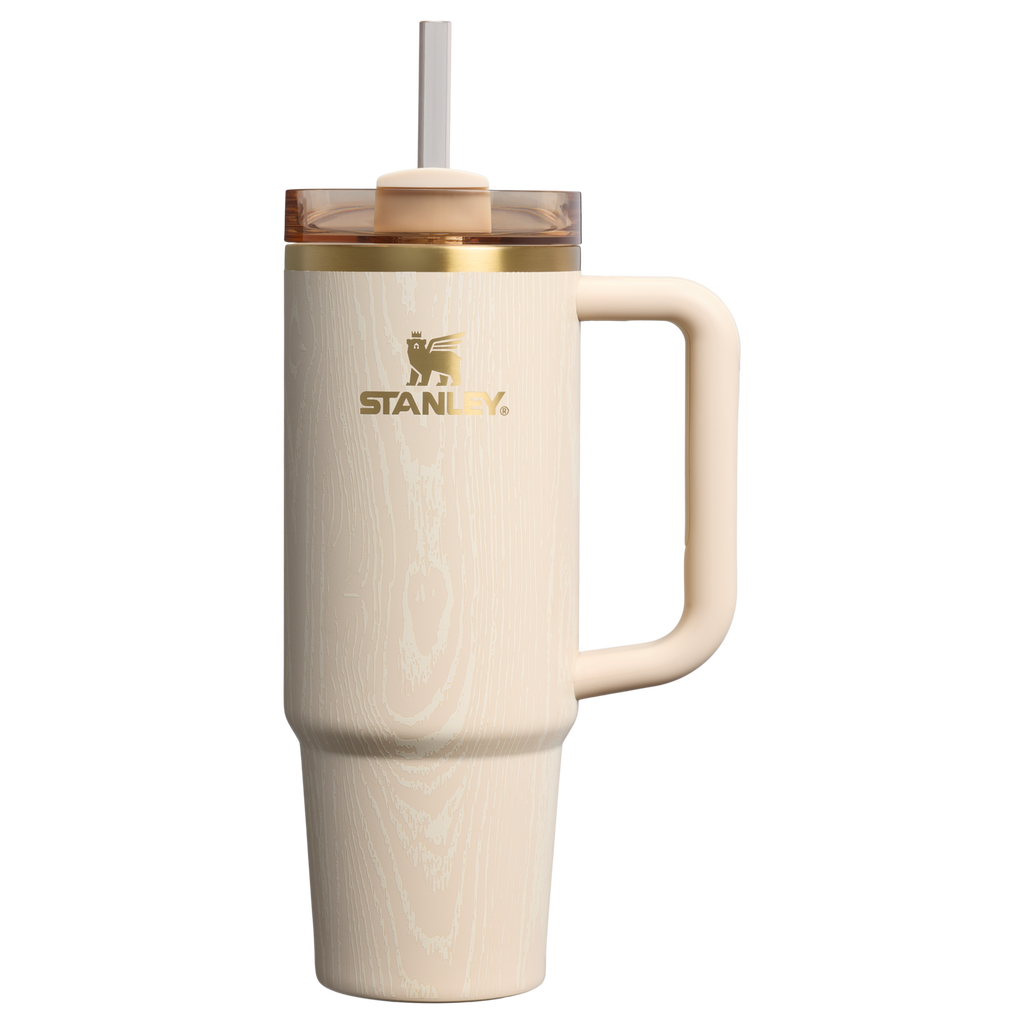 Insulated Travel The Cheers & Cheer Quencher H2.0 Flowstate Tumbler D189S - Double-Wall Vacuum Insulated Travel Tumbler with Straw - Birch Woodgrain