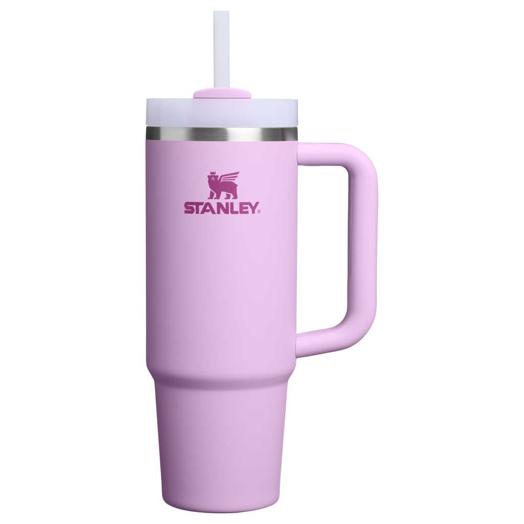 Insulated Travel The Quencher H2.0 Flowstate Tumbler | Stanley Create D331C - 40oz Large Capacity Car-Cup Friendly Quencher - Soft Orchid