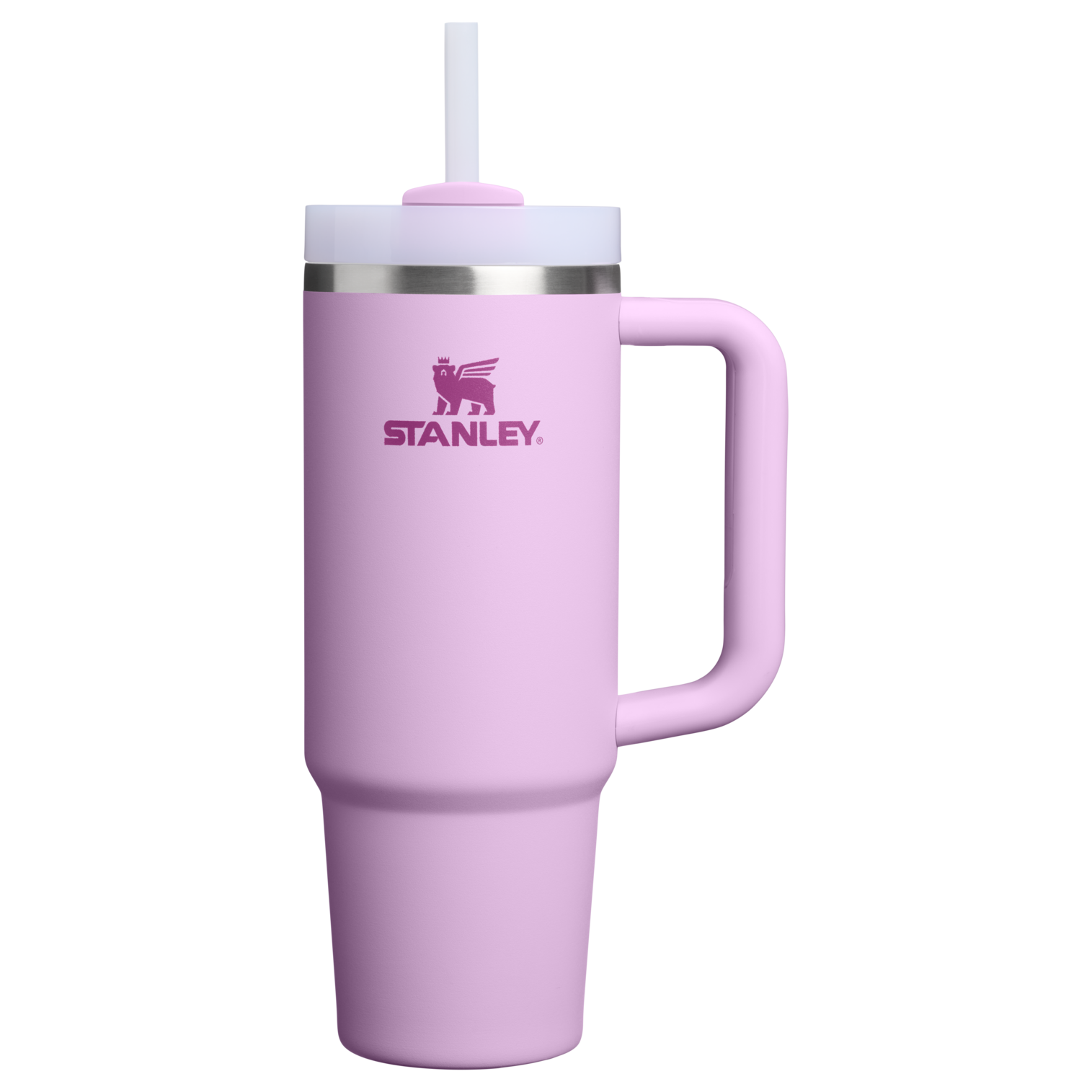 Insulated Travel The Quencher H2.0 Flowstate Tumbler | Stanley Create D331C - 40oz Large Capacity Car-Cup Friendly Quencher - Soft Orchid