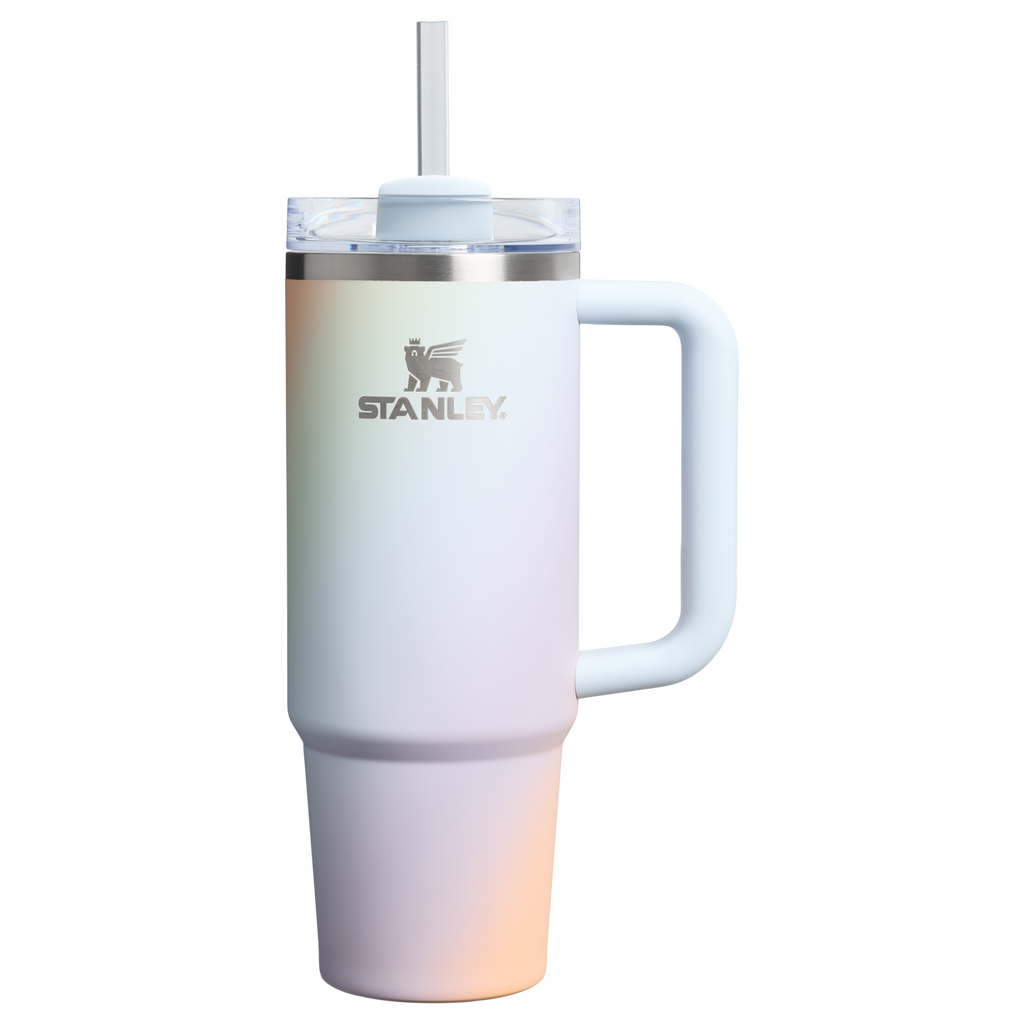 Insulated Travel The Quencher H2.0 Flowstate Tumbler D051L - Premium Stainless Steel Straw Cup for All-Day Hydration - Sunrise Spiral
