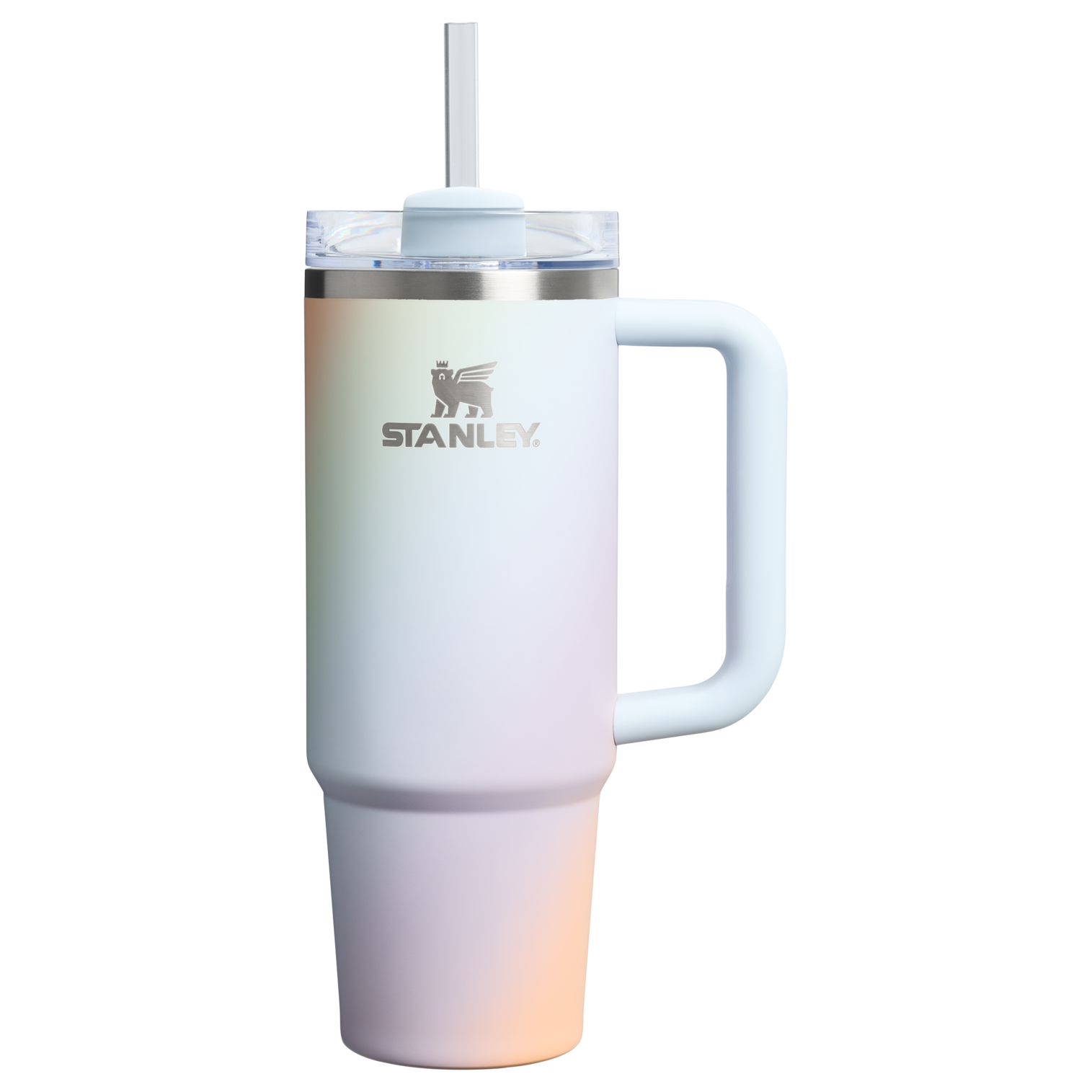Insulated Travel The Quencher H2.0 Flowstate Tumbler D051L - Premium Stainless Steel Straw Cup for All-Day Hydration - Sunrise Spiral