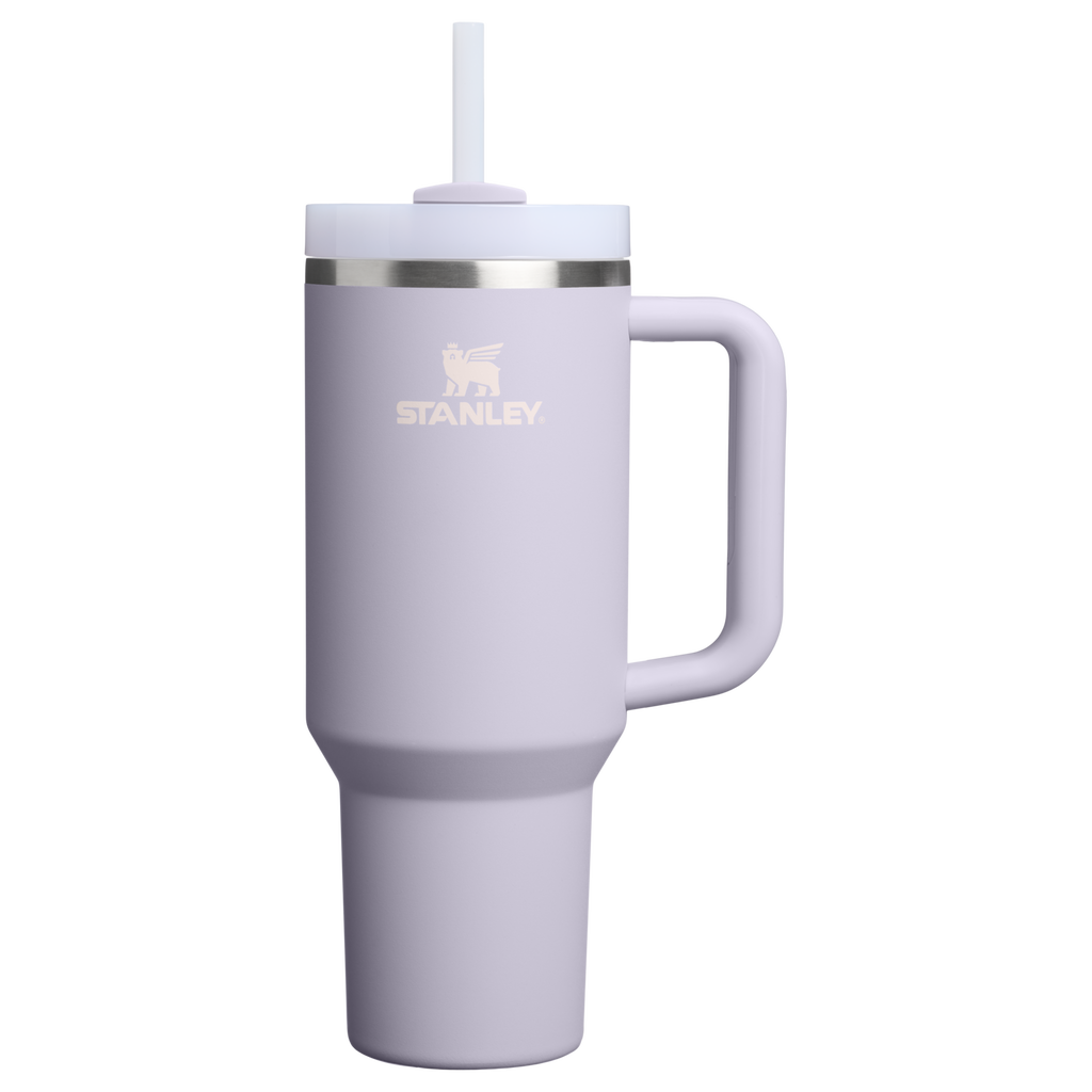 Double-Wall Vacuum The Quencher H2.0 Flowstate Tumbler  | Stanley Create D332L - Premium Stainless Steel Straw Cup for All-Day Hydration - Purple Dust