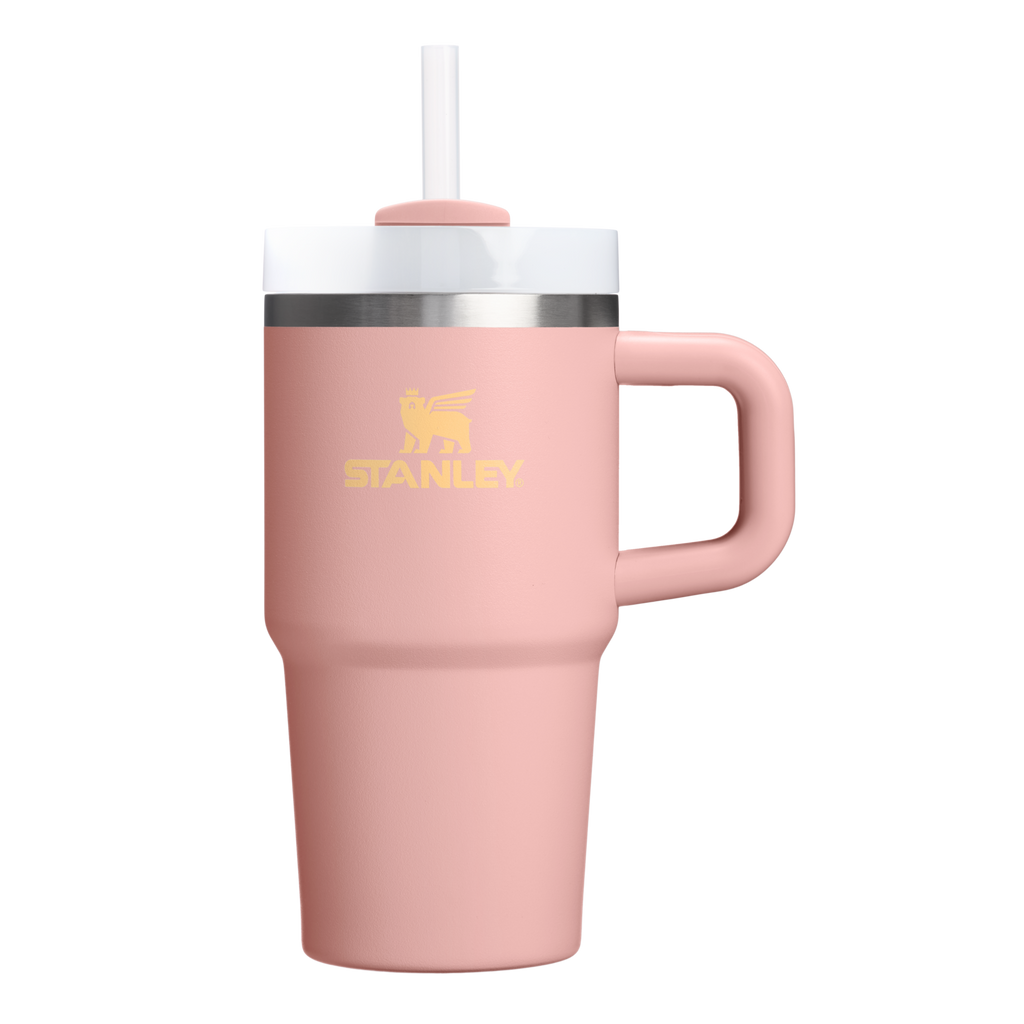 Double-Wall Vacuum The Quencher H2.O Flowstate Tumbler | Stanley Create D274S - Premium Stainless Steel Straw Cup for All-Day Hydration - Peach Rose