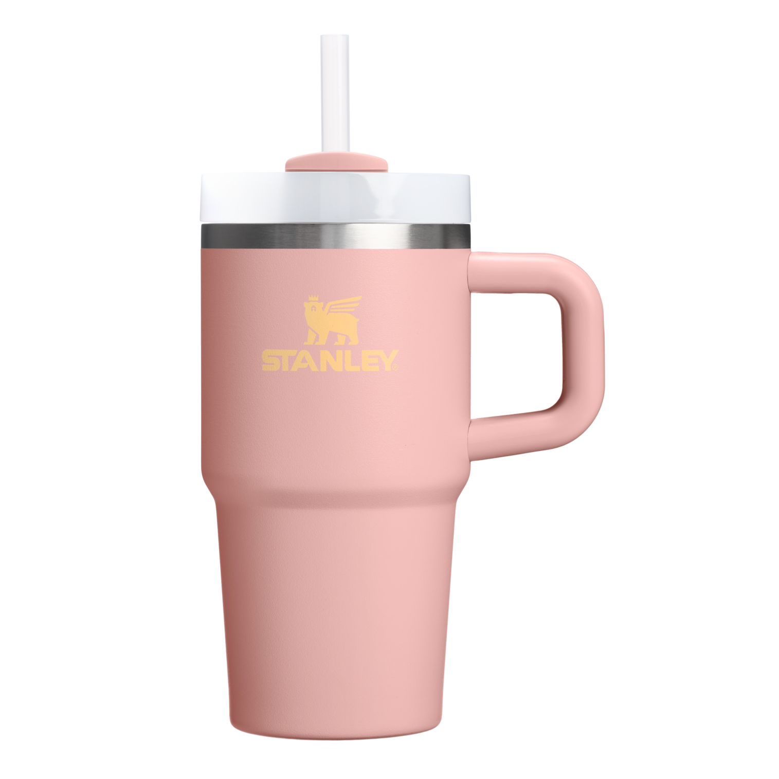 Double-Wall Vacuum The Quencher H2.O Flowstate Tumbler | Stanley Create D274S - Premium Stainless Steel Straw Cup for All-Day Hydration - Peach Rose
