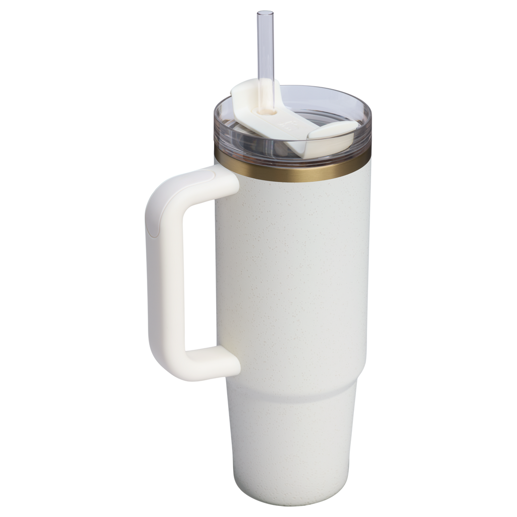 Insulated Travel The Quencher H2.0 Flowstate Tumbler | Stanley Create D331C - 40oz Large Capacity Car-Cup Friendly Quencher Detail