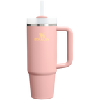 Insulated Travel The Quencher H2.0 Flowstate Tumbler | Stanley Create D331C - 40oz Large Capacity Car-Cup Friendly Quencher - Peach Rose