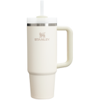 Insulated Travel The Quencher H2.0 Flowstate Tumbler | Stanley Create D331C - 40oz Large Capacity Car-Cup Friendly Quencher - Cream 2.0