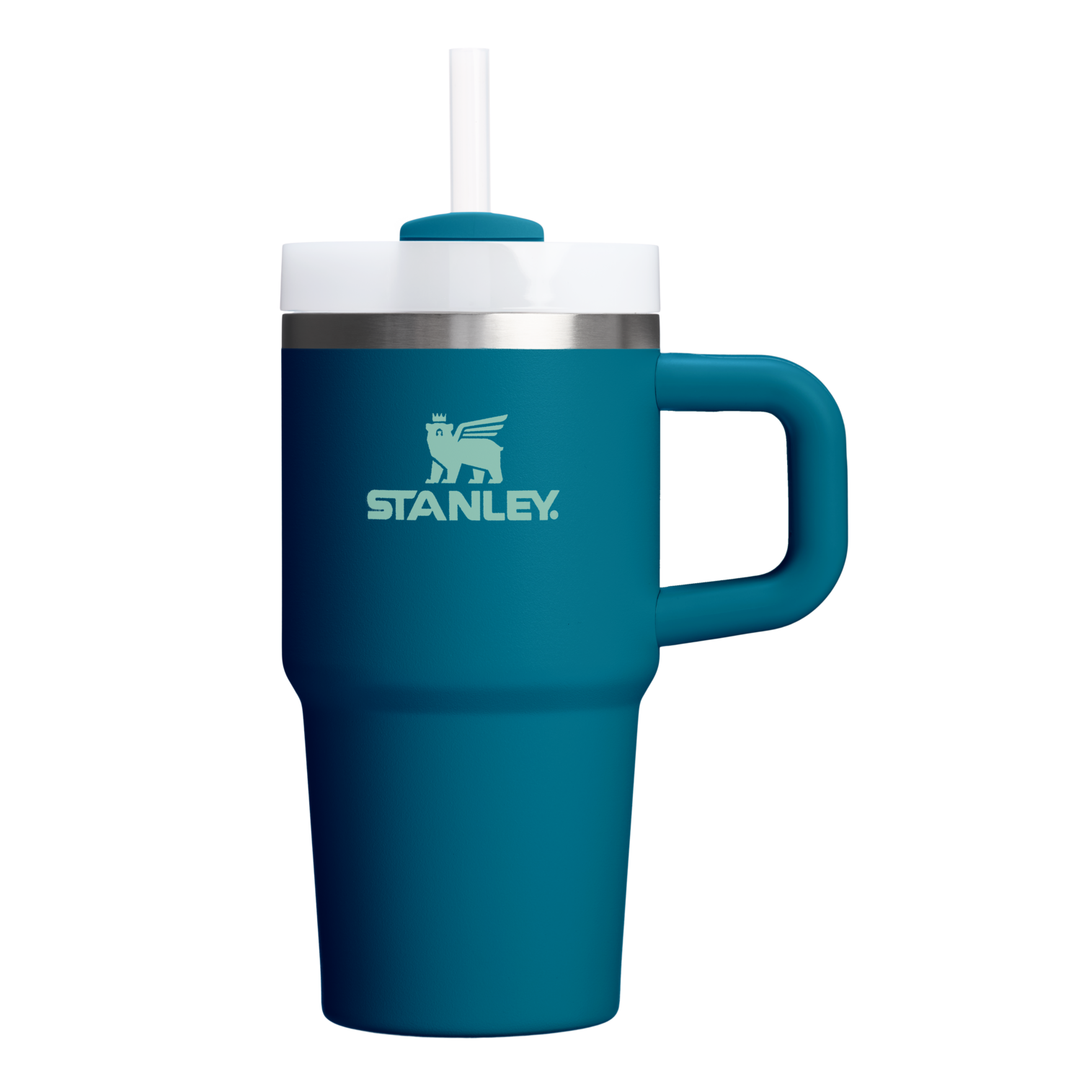 Double-Wall Vacuum The Quencher H2.O Flowstate Tumbler | Stanley Create D274S - Premium Stainless Steel Straw Cup for All-Day Hydration - Coastal Teal