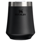 Elegant Stemless The Reserve Wine Tumbler | Stanley Create D302P - Premium Insulated Egg-Shaped Wine Glass for Outdoors - Black 2.0