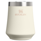 Shatterproof Luxury The Reserve Wine Tumbler D125V - Premium Insulated Egg-Shaped Wine Glass for Outdoors - Cream