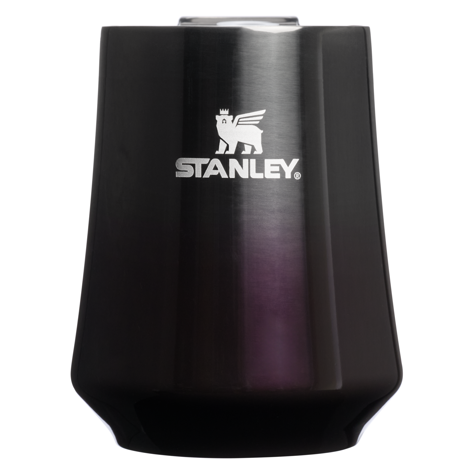 Elegant Stemless The Halloween Reserve Wine Tumbler D161M - Shatterproof Flavor-Preserving Cocktail Tumbler with Lid - Purple Night Shine