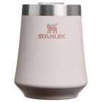Elegant Stemless The Reserve Wine Tumbler | Stanley Create D302P - Premium Insulated Egg-Shaped Wine Glass for Outdoors - Rose Quartz